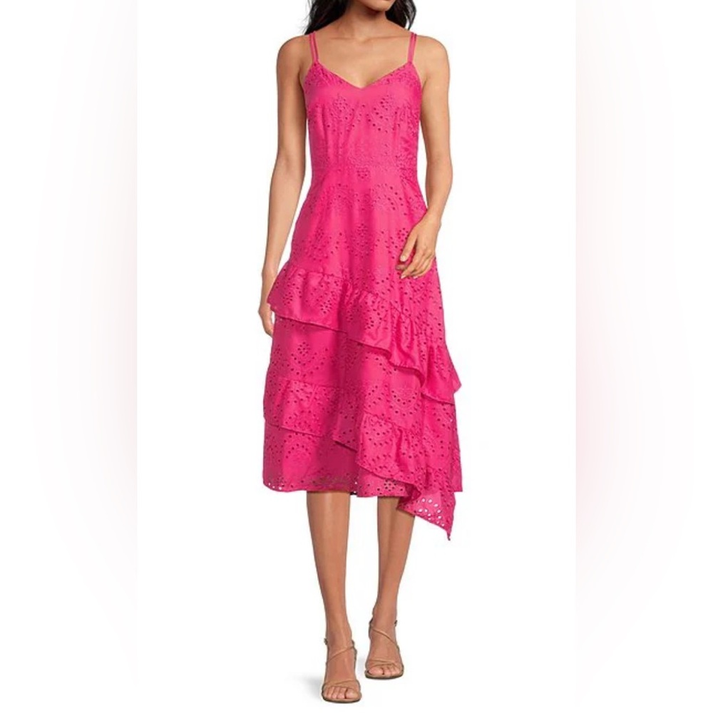 Sam Edelman Vibrant Pink Midi Dress